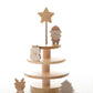 木のクリスマスツリー ３段