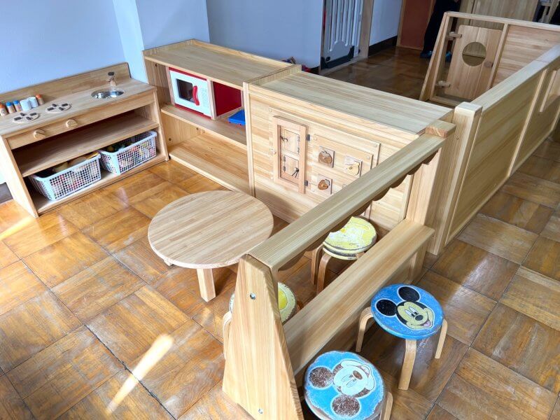 組み立てミニハウス保育園仕切り家具木製仕切り家具